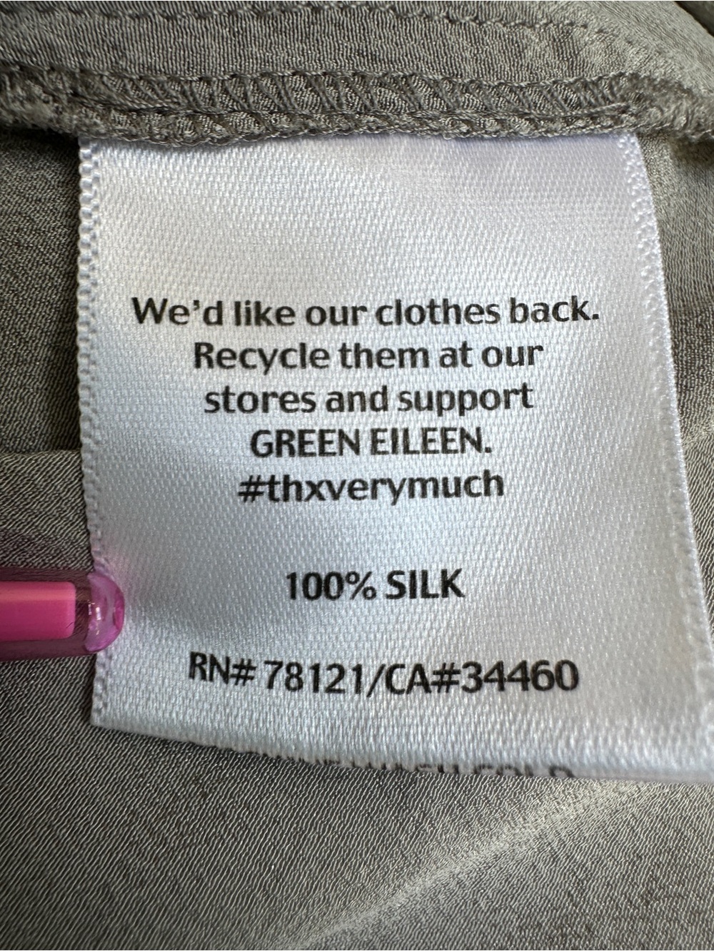 Eileen Fisher 100% Silk Top - Picture 8 of 12